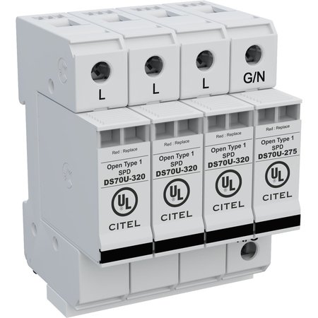 CITEL Surge Protector, 3 Phase, 230/400V, 4 DS74US-230Y